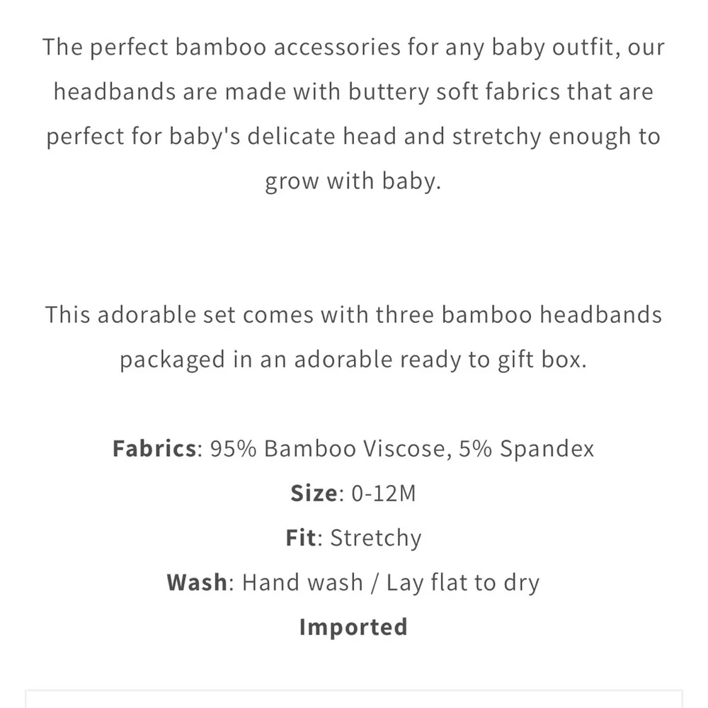 3 Piece Emerson & Friends Bamboo Headbands | NEW | - Picture 4 of 4